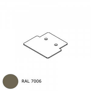 Embout de poteau RAL 7006