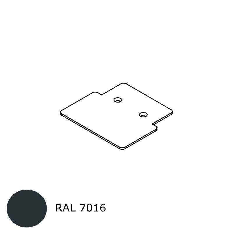 small-Embout de poteau RAL 7016