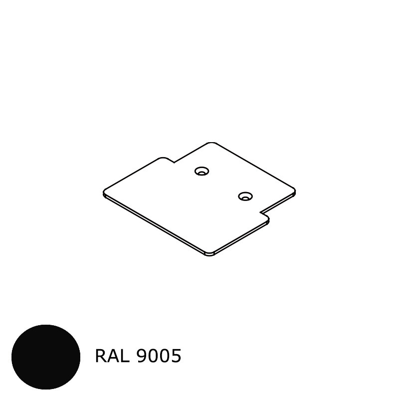 small-Embout de poteau RAL 9005