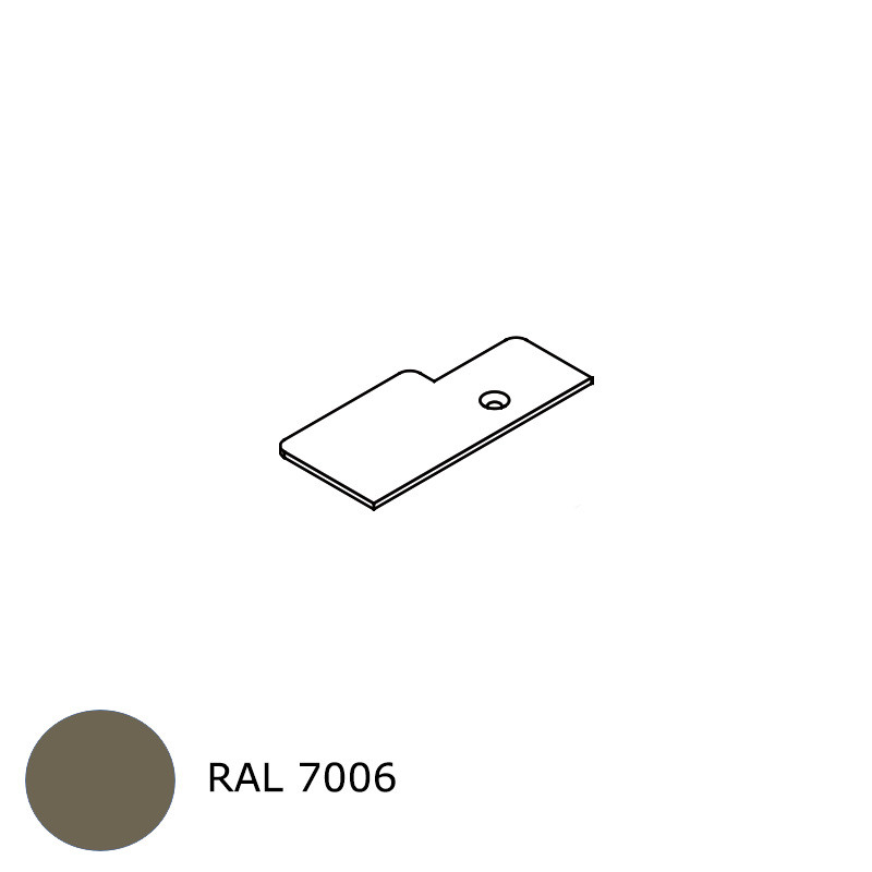 small-Embout de ½ poteau côté gauche RAL 7006