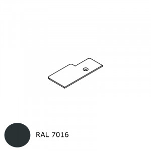 small-Embout de ½ poteau côté gauche RAL 7016