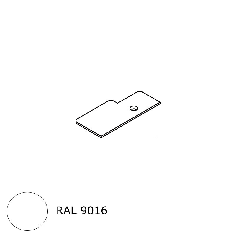 small-Embout de ½ poteau côté gauche RAL 9016