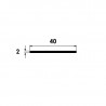 small-Plat 40x2 en PVC