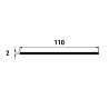 small-Plat 110x2 en PVC