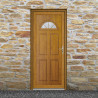small-Porte d'entrée PVC chêne doré sur mesure