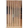 small-Claustra bois – lames inclinées fixes