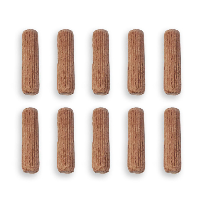 Tourillons en hêtre 8x30 (lot de 10)