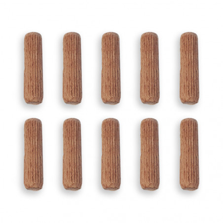 Tourillons en hêtre 8x30 (lot de 10)