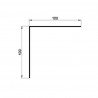 small-Cornière  sécable 100x100 en PVC