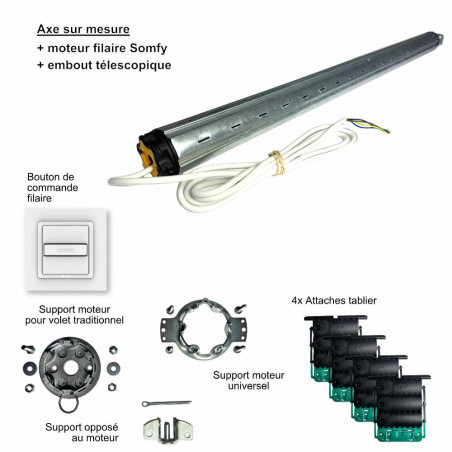 Kit motorisation de volet roulant - filaire