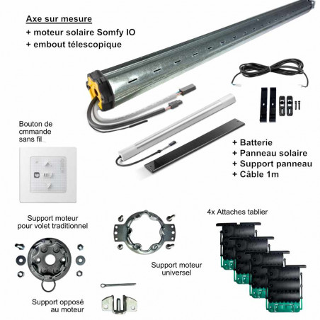 Kit motorisation de volet roulant - solaire