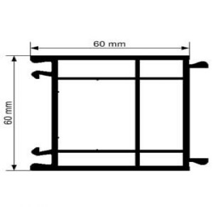 Elargisseur de 60 mm en PVC