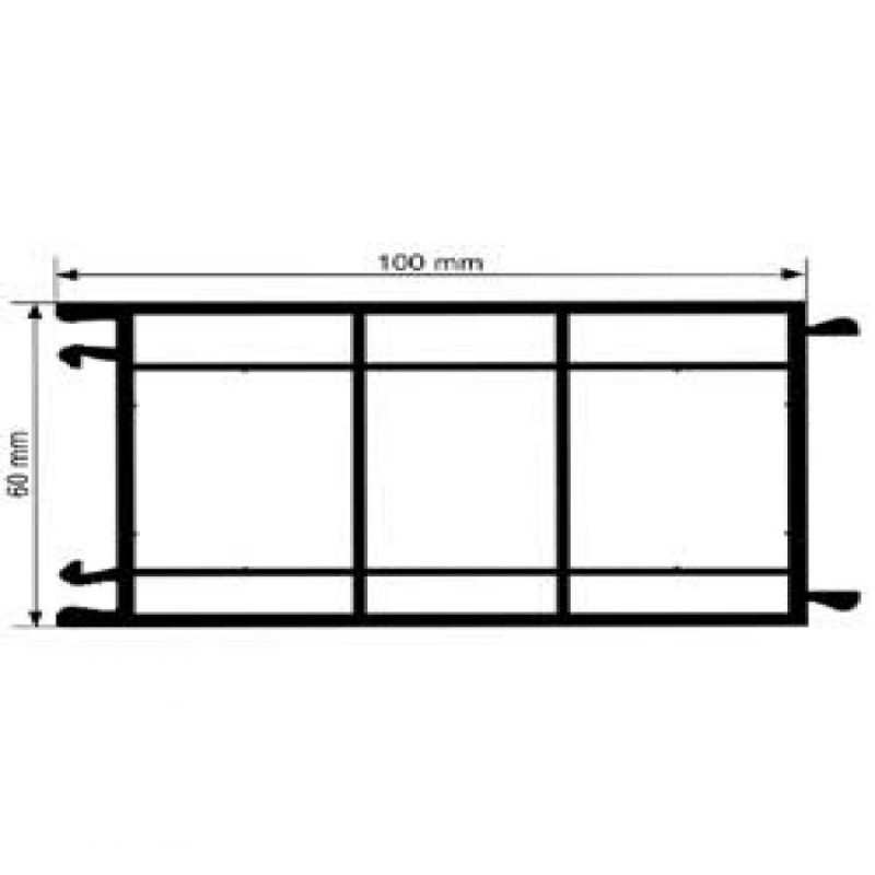 Elargisseur de 100 mm en PVC