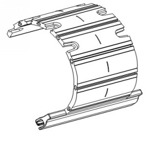 Attache tablier de volet roulant ATR 5 éléments pour lame de 14-15 mm