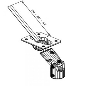 Passe caisson Deprat T22150 45° etroit pour volet roulant