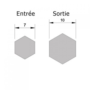 Genouillère Deprat T34 blanche pour volet roulant