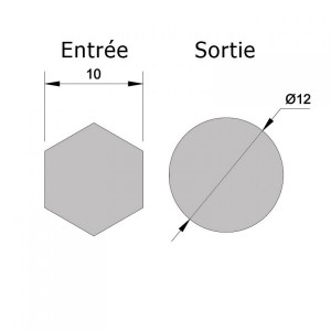 Genouillère Deprat T37 blanche pour volet roulant