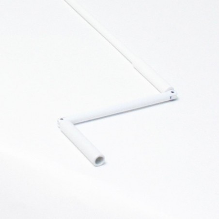 Manivelle de volet roulant assemblée Blanche lg 1.2 m