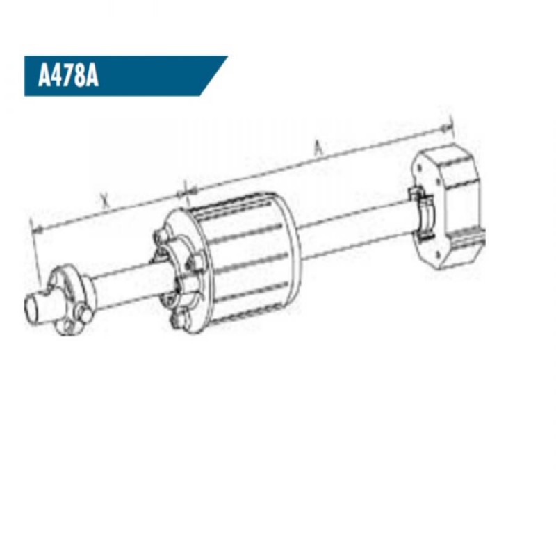 small-Tandem réglable pour tube de volet roulant Deprat 62