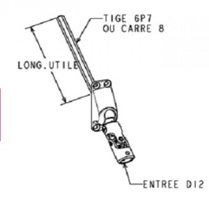 Passe caisson étroit Zurfluh D472 pour volet roulant