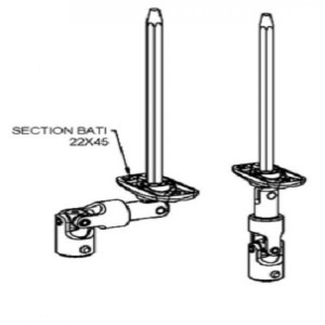 Passe caisson déporté Zurfluh D776 pour volet roulant