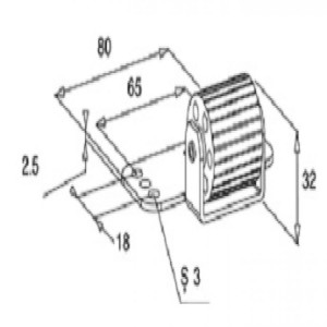 Galet anti-flexion pour tablier de volet roulant