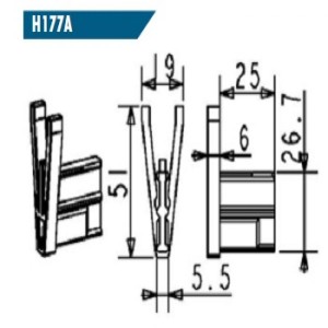 butée embout de tablier de volet roulant pour lame tradi (8-9 mm)