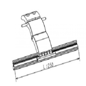 Attache verrou 2 maillons pour tablier de volet roulant 8-9 mm