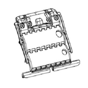 Attache tablier CLICKSUR 2 maillons pour tablier de volet roulant de 8-9 mm