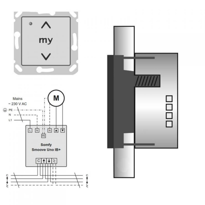 small-Smoove Uno IB  Somfy, Commande de volet roulant pour ligne bus IB 