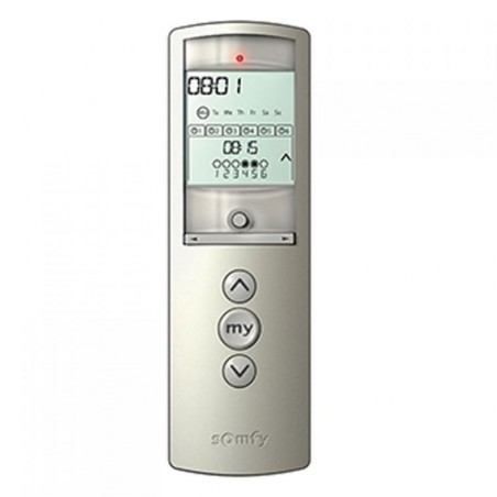 Telis 6 Chronis RTS Silver Somfy , Programmateur radio pour volets roulants