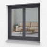small-Fenêtre PVC Gris - gamme OPTIMA+