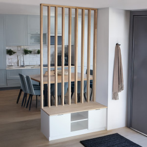 Meuble d'entrée - Claustra – sur mesure