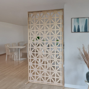 Cloison amovible en bois - ARABESQUE