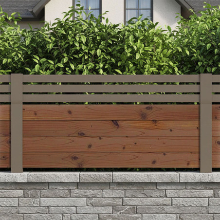 Clôture bois - ajourée déco
