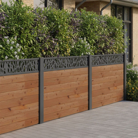 Clôture bois - déco