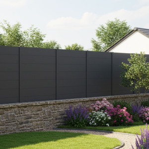 Clôture aluminium pleine