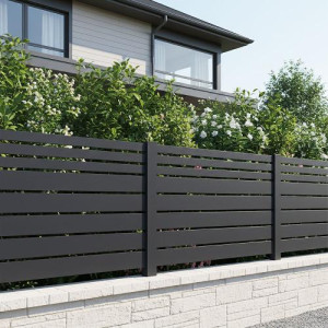 Clôture aluminium ajourée déco