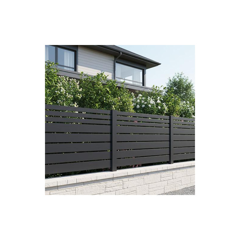 Clôture aluminium ajourée déco