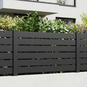 Clôture aluminium ajourée