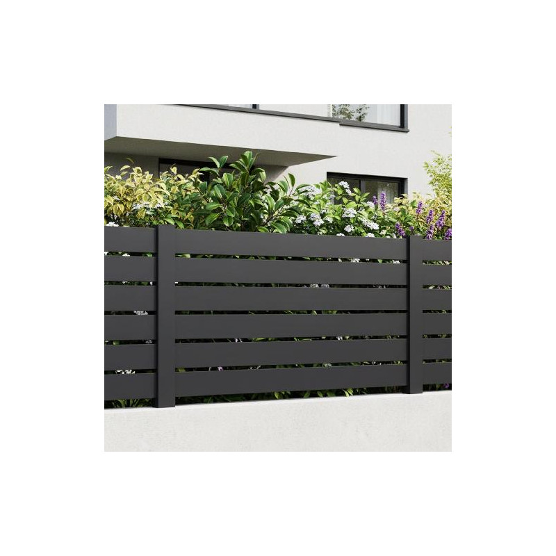 Clôture aluminium ajourée