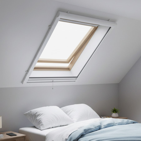 Moustiquaire enroulable pour fenêtre de toit, sur mesure