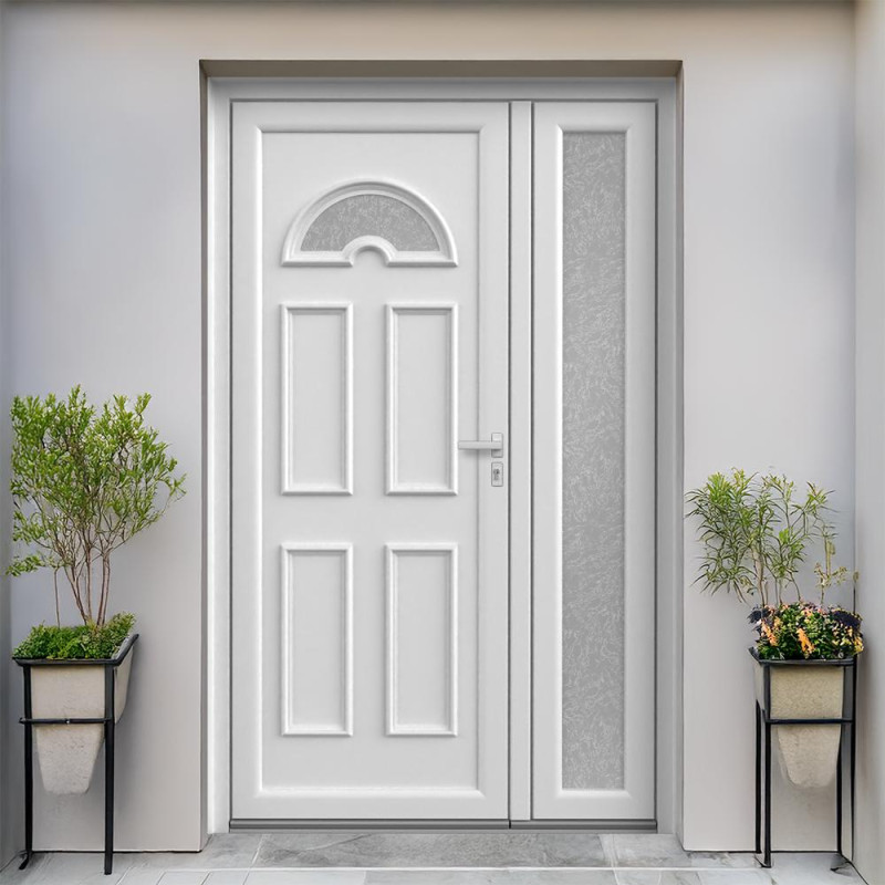 Porte d'entrée PVC 2 vantaux sur mesure