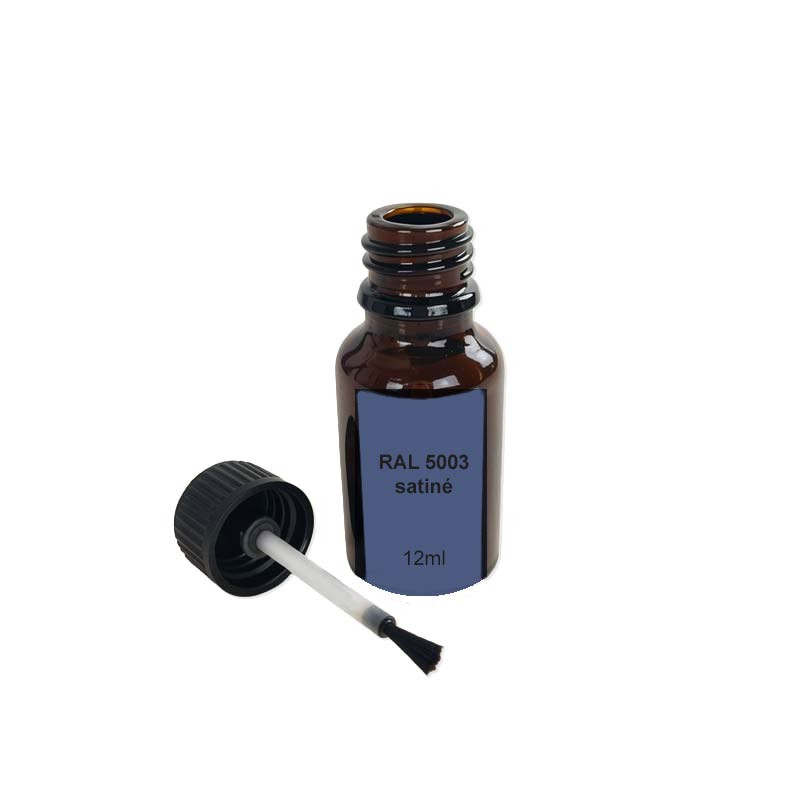 Flacon de retouches RAL 5003  satiné 12 ml