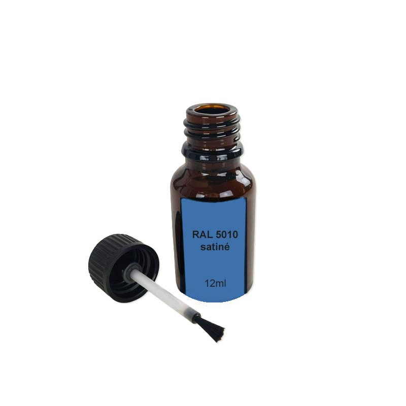 Flacon de retouches RAL 5010  satiné 12 ml