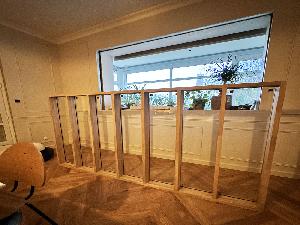 verrière en bois montée prête à être posée verrière en bois montée prête à être posée